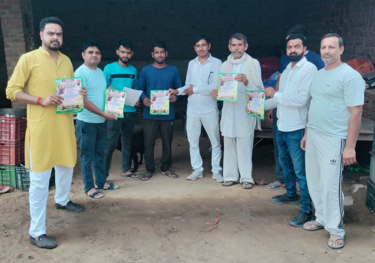 Narnaul News | महाराजा शूर सैनी की प्रतिमा अनावरण कार्यक्रम को लेकर जनसंपर्क : वार्ड-12 में लोगों से की अपील | 17 सितंबर को पहुंचेगा मुख्यमंत्री