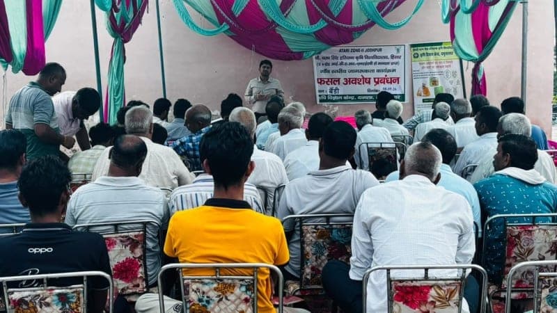 Yamunanagar News | फसल अवशेष न जलाने की अपील : 60 किसानों को दी प्रबंधन की जानकारी | मिट्टी की उर्वरता बढ़ाने पर जोर