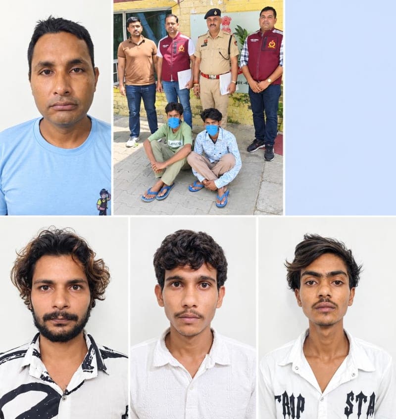 Faridabad News | वाहन चोरी के मामलों में 6 आरोपी गिरफ्तार : 5 मोटरसाइकिल बरामद | सभी न्यायिक हिरासत में